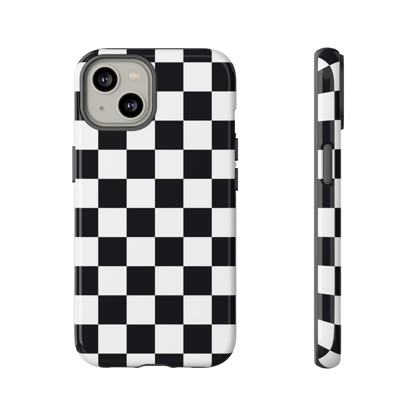 Black & White Checkerboard iPhone Case