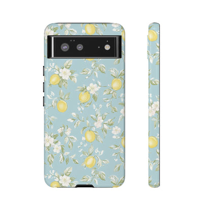 Lemon Blossom Blue Google Pixel Case