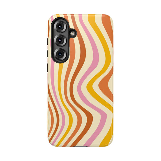 Retro Sunset Wave Samsung Case