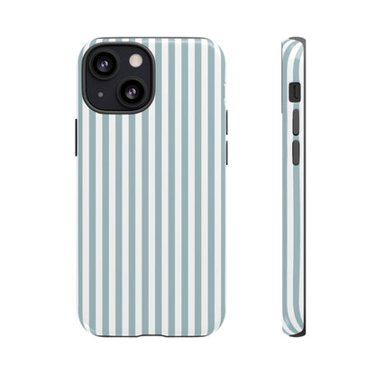 Blue & White Stripe iPhone Case