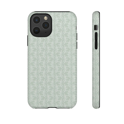 Minimal Leaf Print iPhone Case