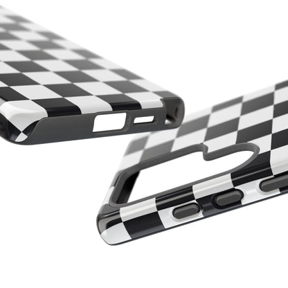 Black & White Checkerboard Samsung Case