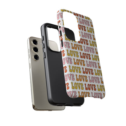 Retro LOVE Typography Samsung Case