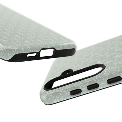 Minimal Leaf Print Samsung Case