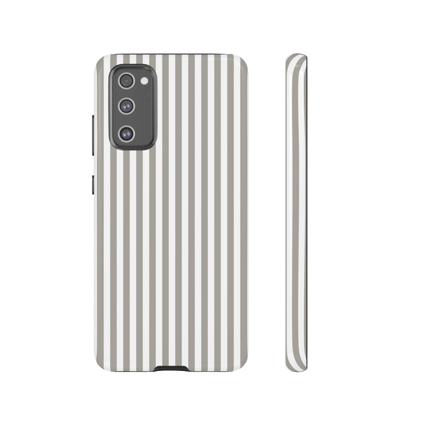 Gray & White Stripe Samsung Case