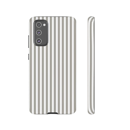 Gray & White Stripe Samsung Case