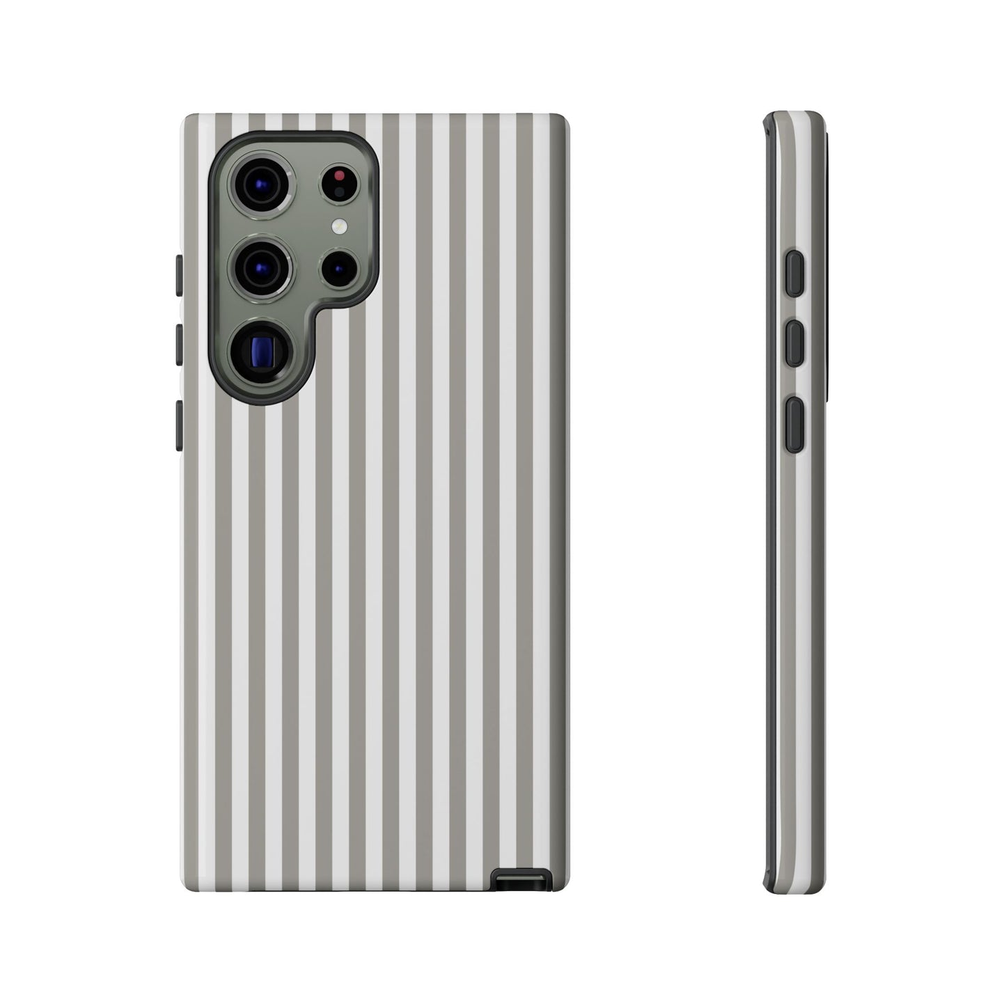 Gray & White Stripe Samsung Case