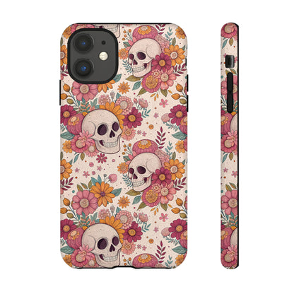 Floral Skull iPhone Case