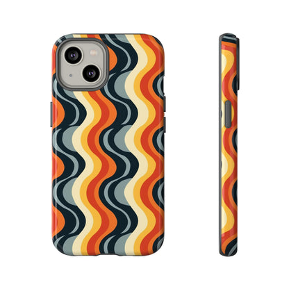 Retro Wavy Stripe iPhone Case