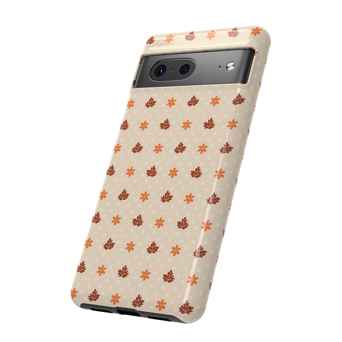 Beige Fall Floral Polka Dot Google Pixel Case