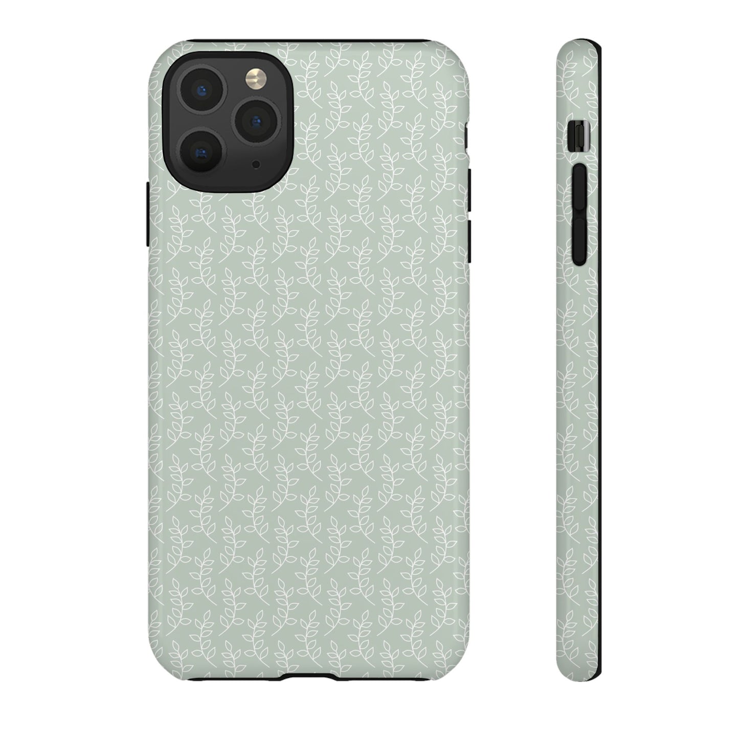 Minimal Leaf Print iPhone Case