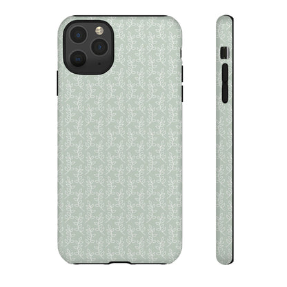 Minimal Leaf Print iPhone Case
