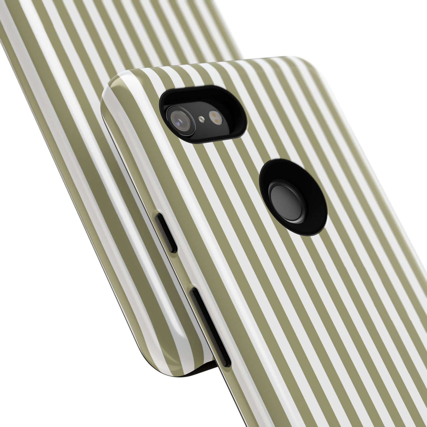 Sage & White Stripe Google Pixel Case