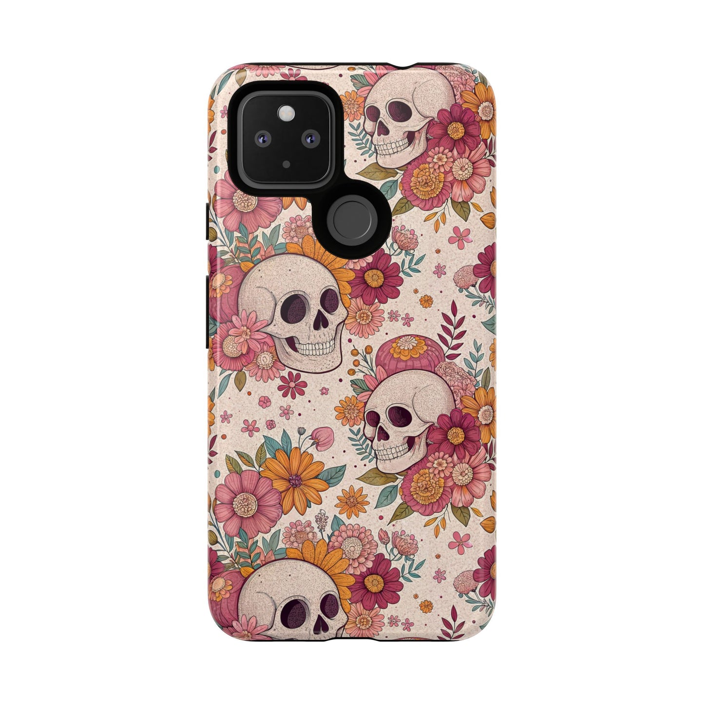 Floral Skull Google Pixel Case