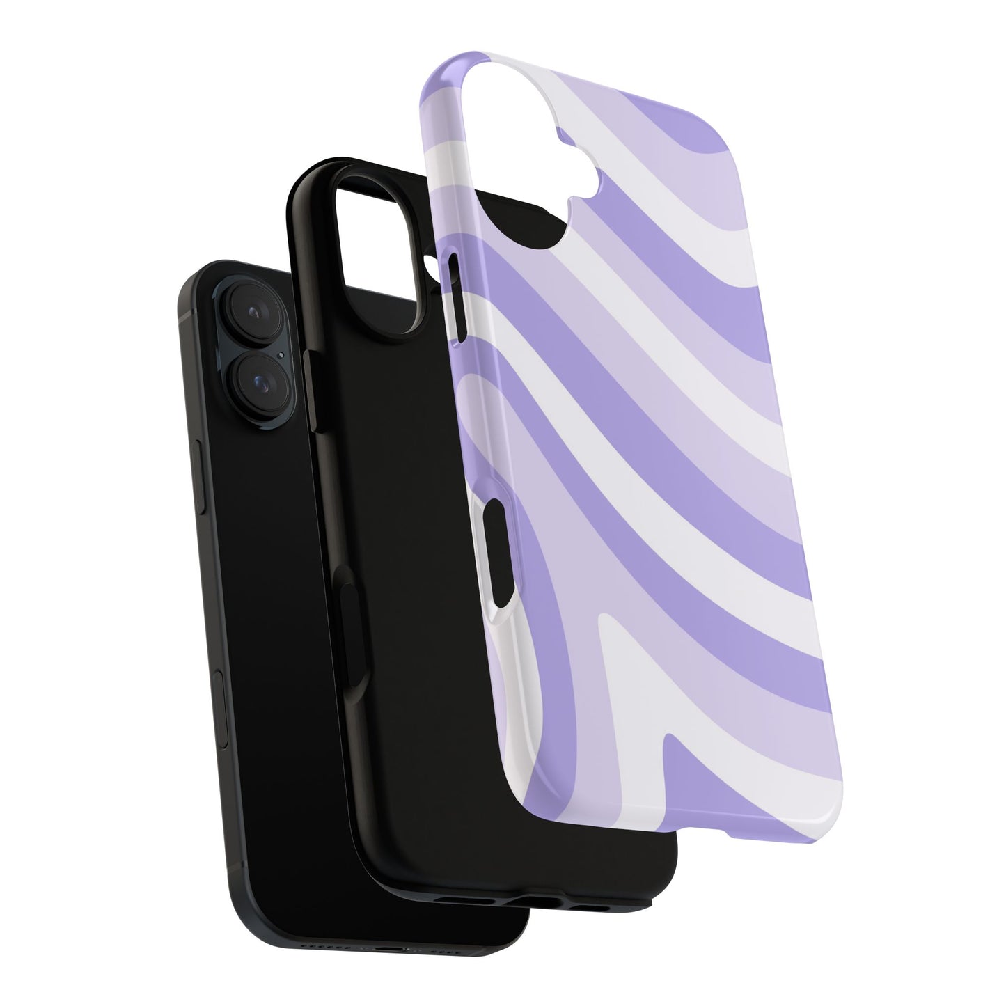 Lavender Wave Abstract iPhone Case