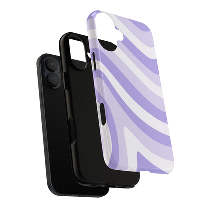 Lavender Wave Abstract iPhone Case