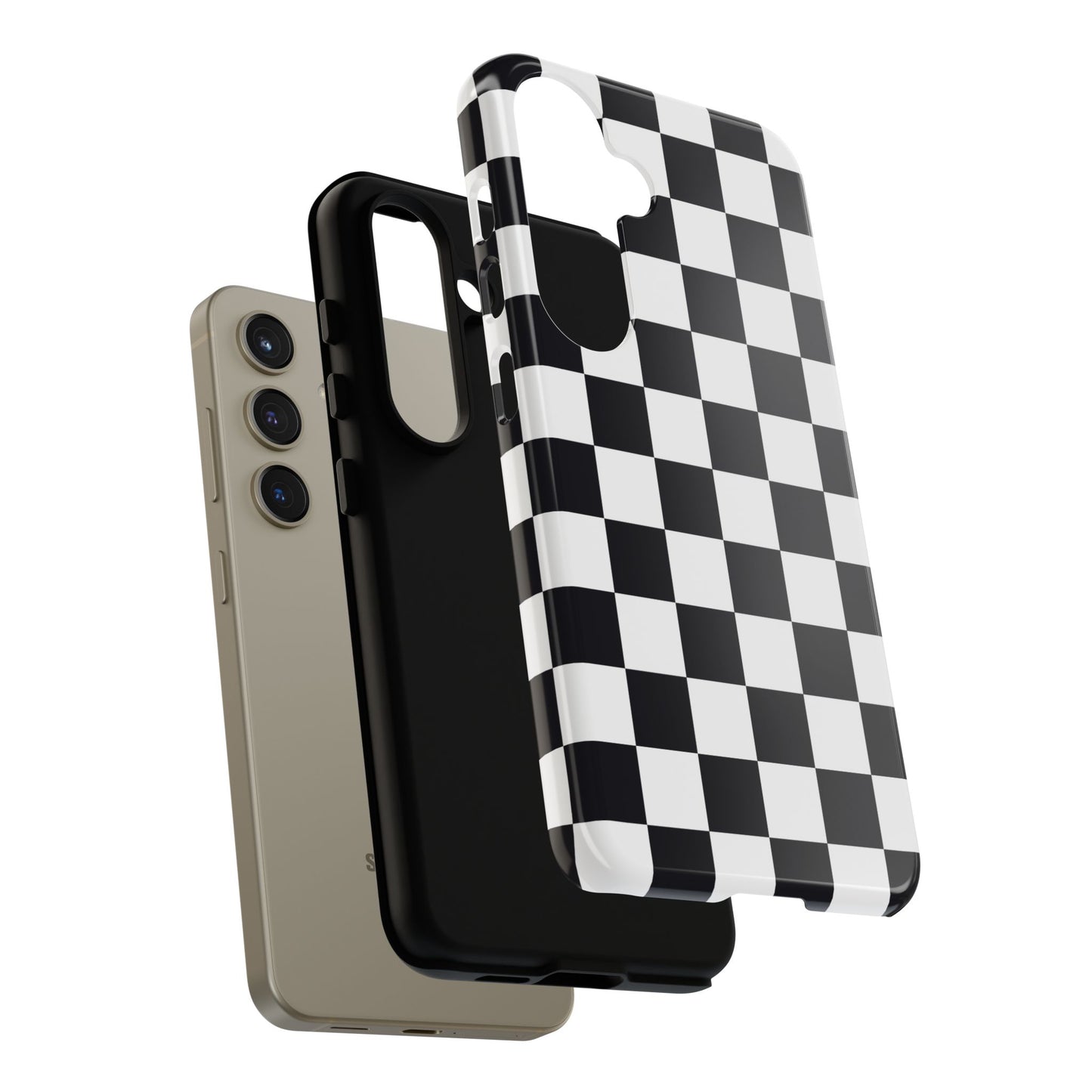 Black & White Checkerboard Samsung Case