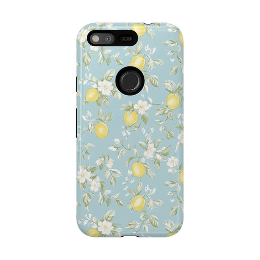 Lemon Blossom Blue Google Pixel Case