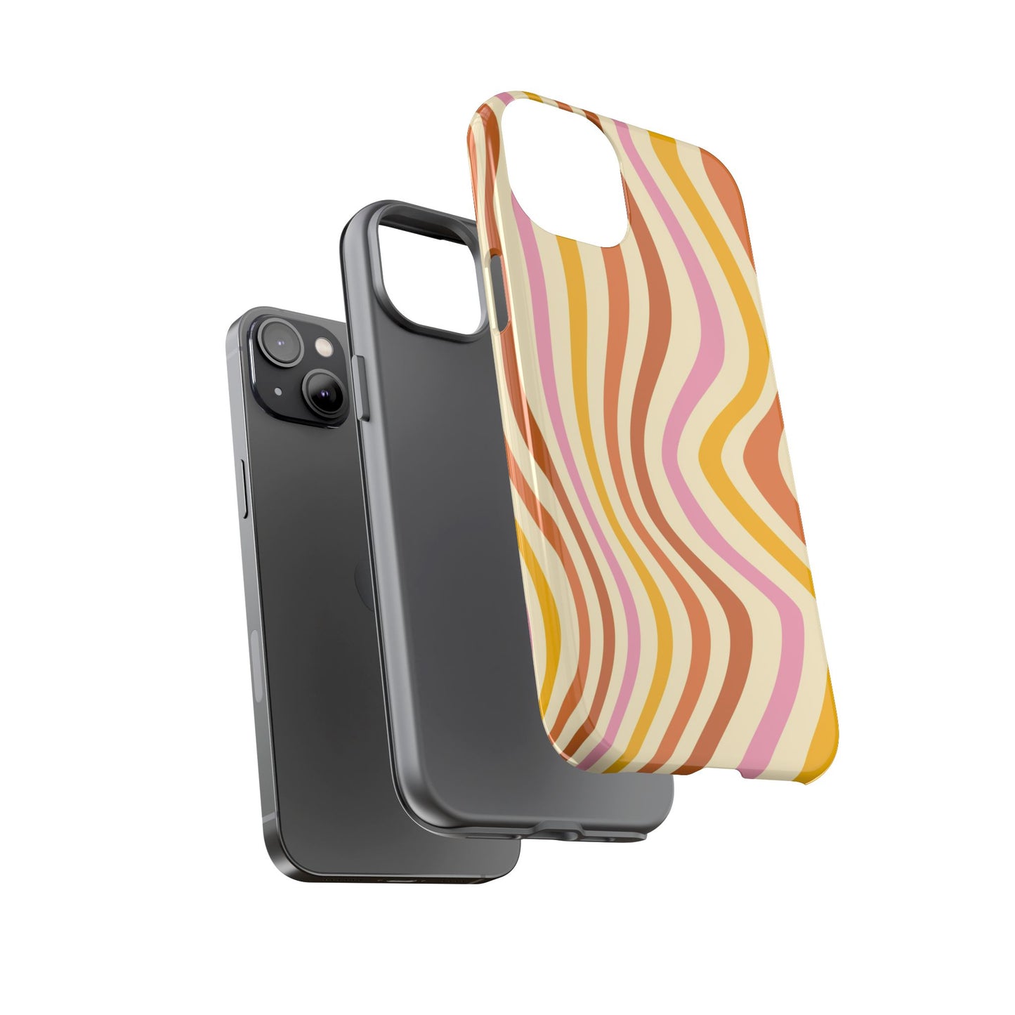 Retro Sunset Wave iPhone Case