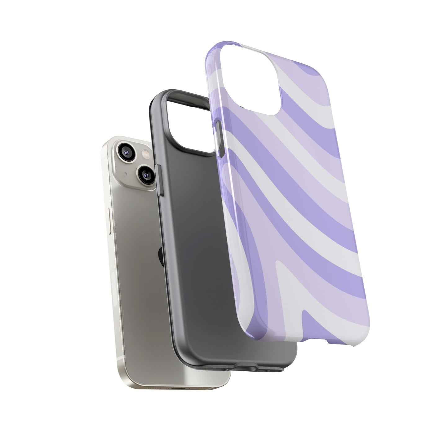 Lavender Wave Abstract iPhone Case