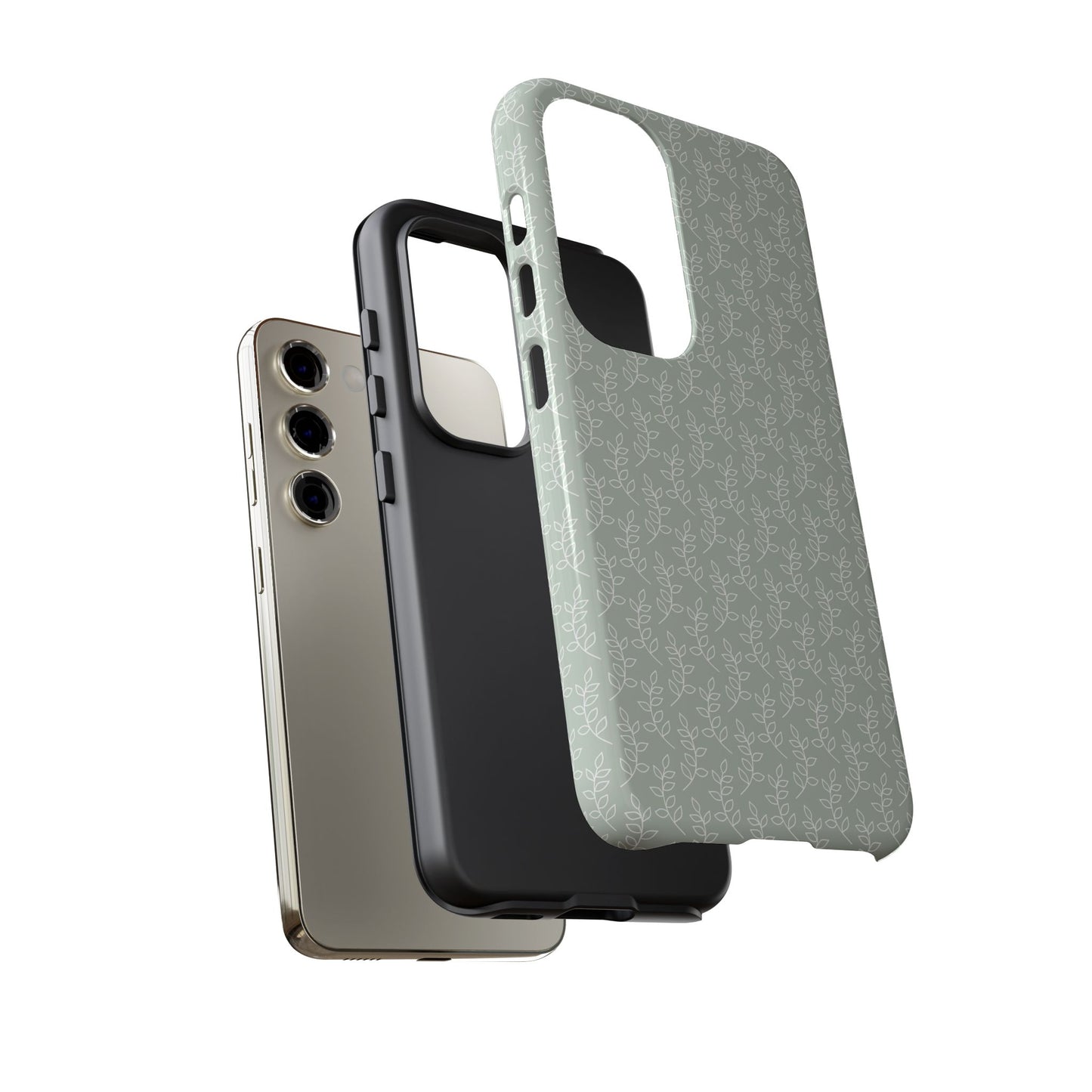 Minimal Leaf Print Samsung Case
