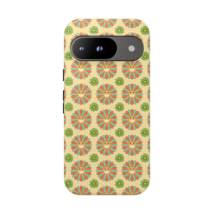 Smiley Retro Floral Google Pixel Case