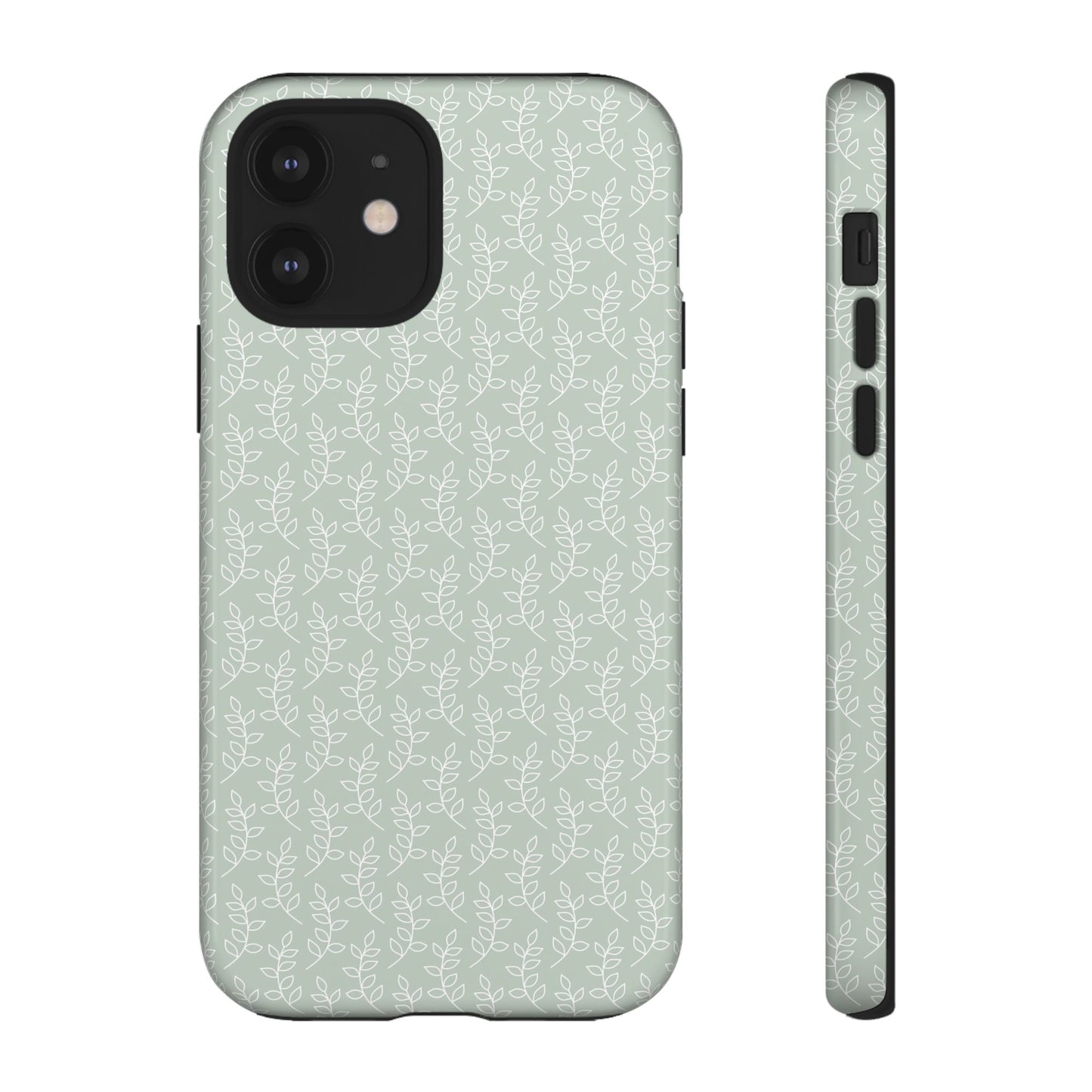 Minimal Leaf Print iPhone Case