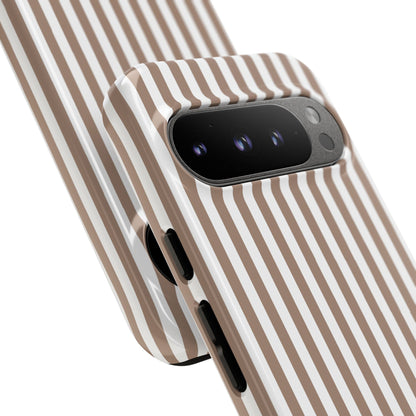 Beige & White Stripe Google Pixel Case