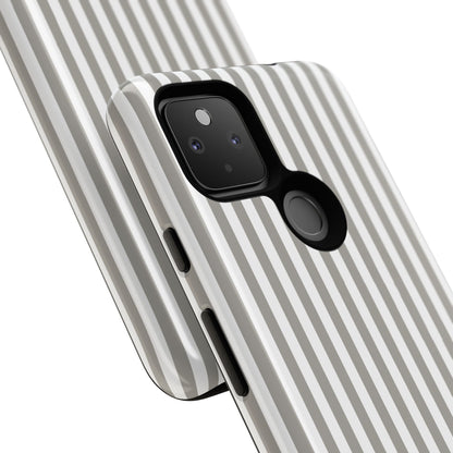 Gray & White Stripe Google Pixel Case