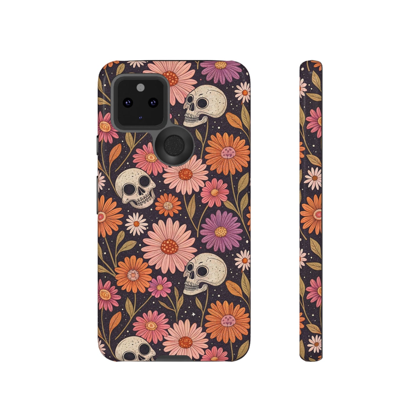 Skulls & Fall Florals Google Pixel Case