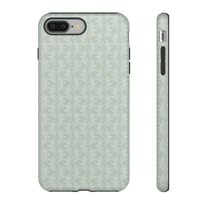 Minimal Leaf Print iPhone Case