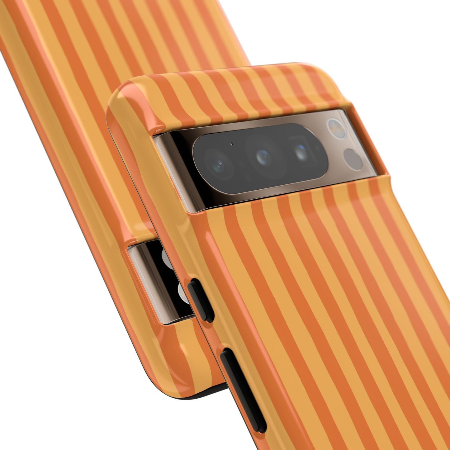 Orange Wavy Stripe Google Pixel Case
