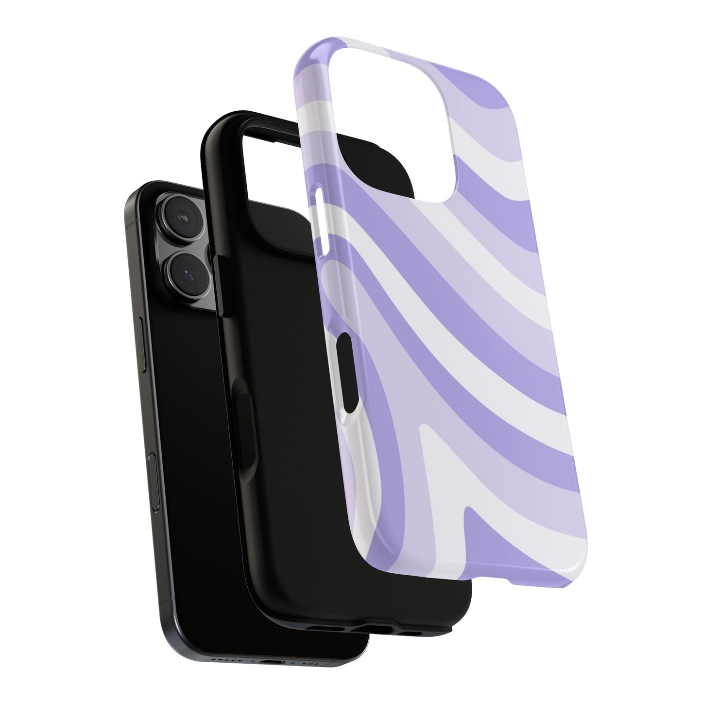 Lavender Wave Abstract iPhone Case