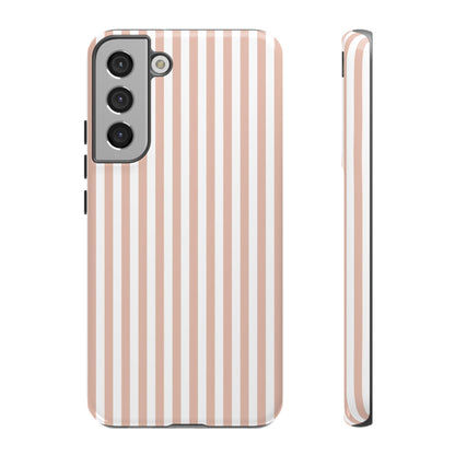 Blush & White Stripe Samsung Case