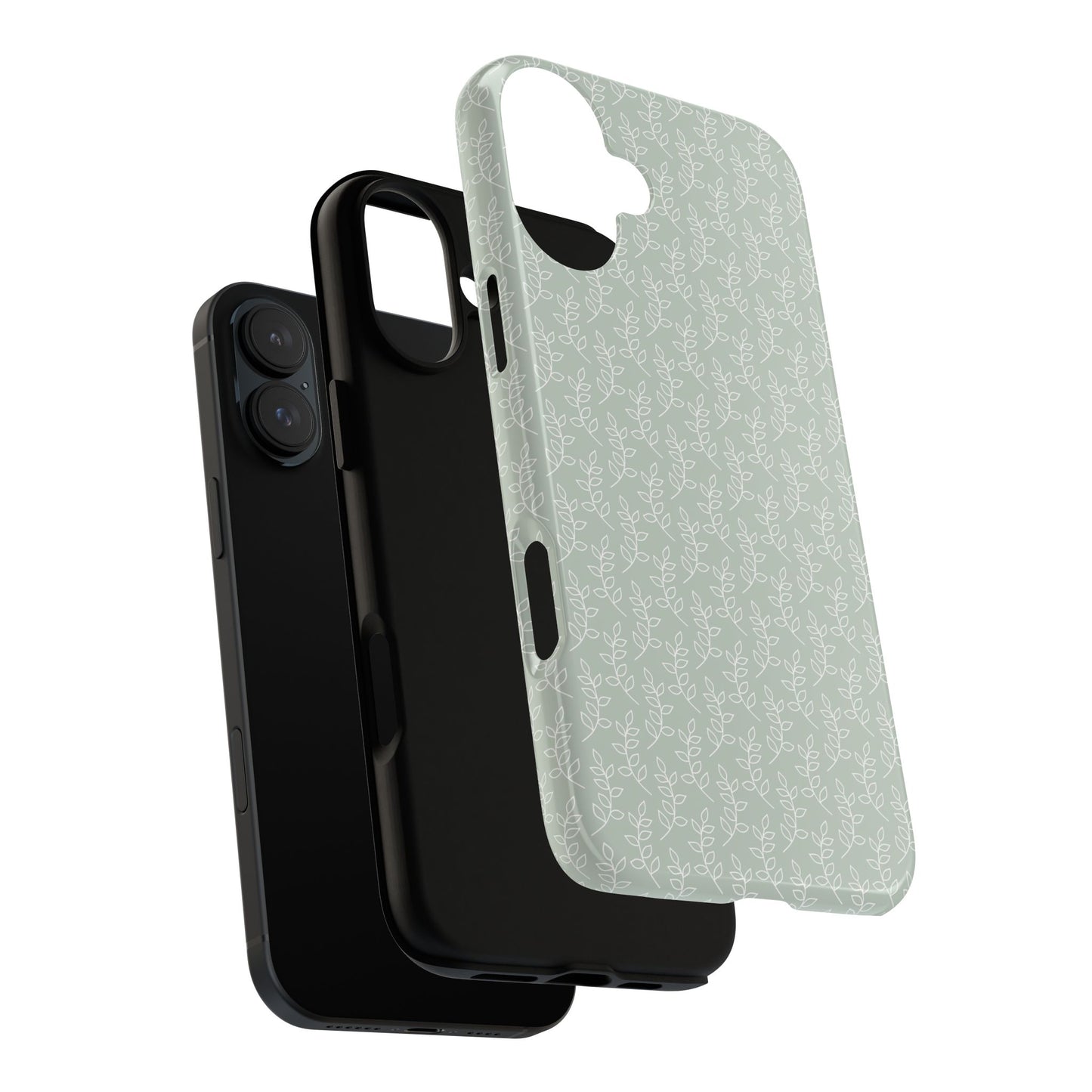 Minimal Leaf Print iPhone Case