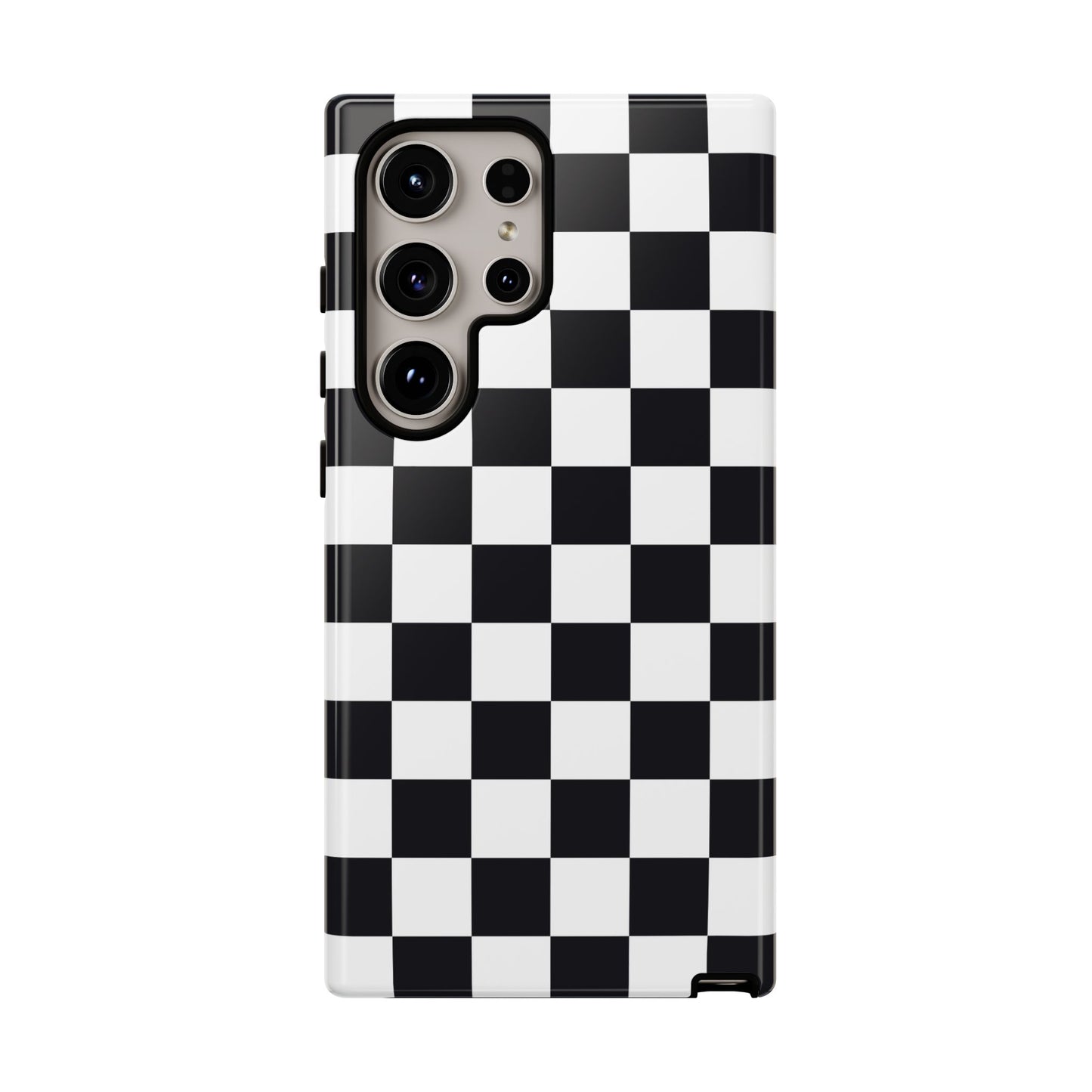 Black & White Checkerboard Samsung Case