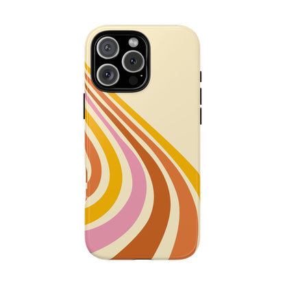 Retro Wave Swirl iPhone Case