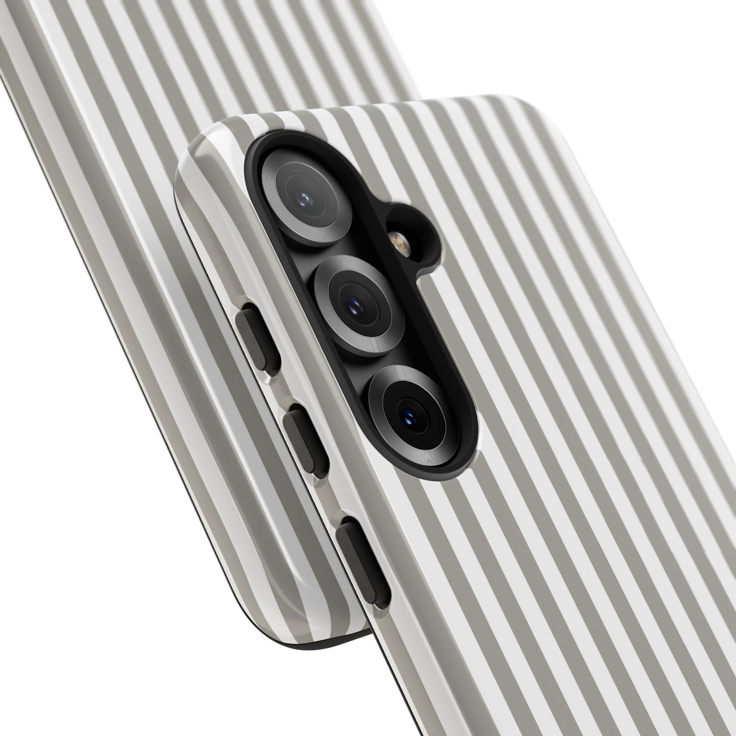 Gray & White Stripe Samsung Case