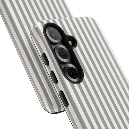 Gray & White Stripe Samsung Case