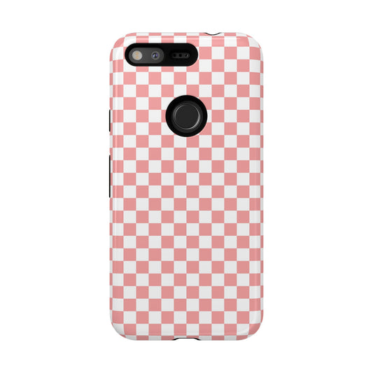 Pink Checkerboard Google Pixel Case