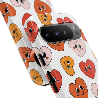 Smiley Heart Faces Google Pixel Case