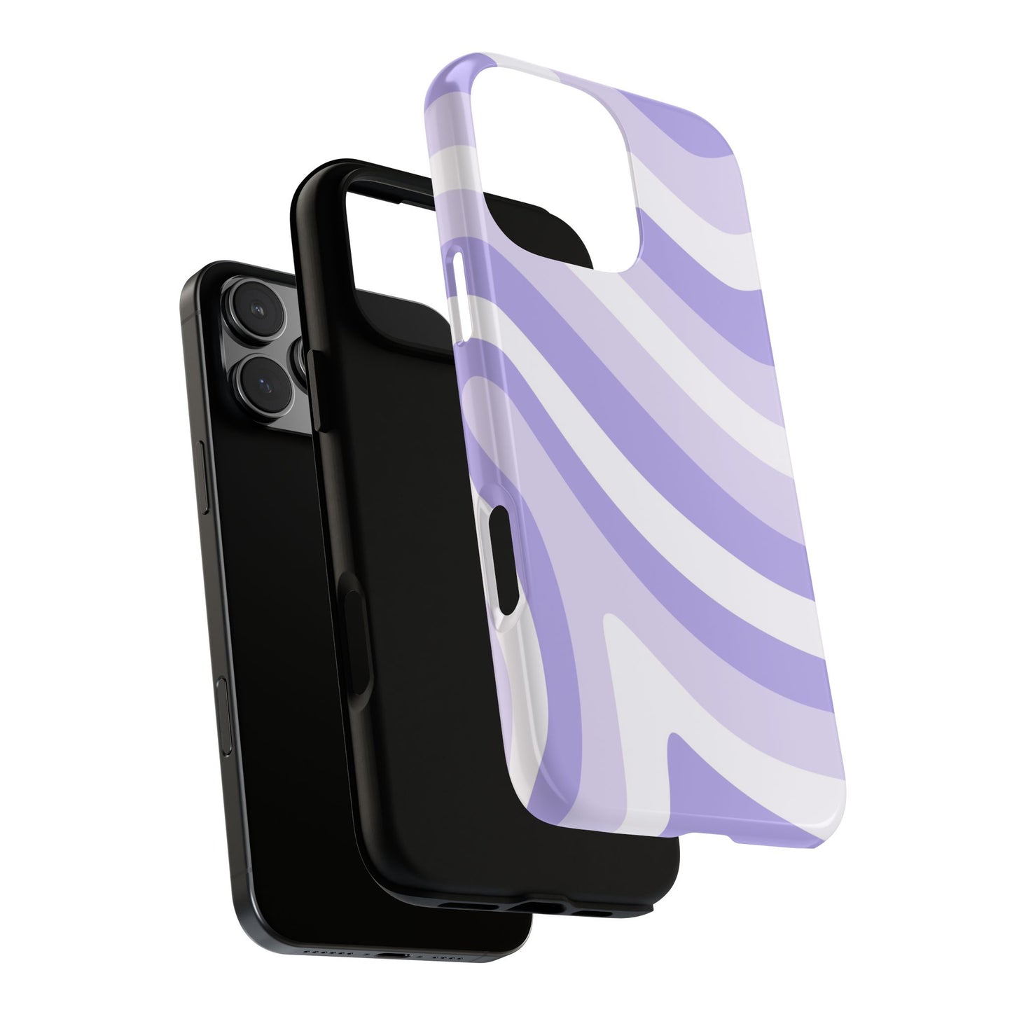 Lavender Wave Abstract iPhone Case