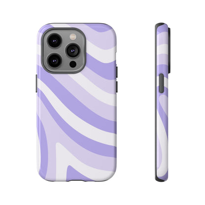 Lavender Wave Abstract iPhone Case