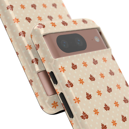 Beige Fall Floral Polka Dot Google Pixel Case