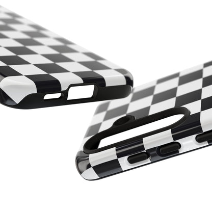 Black & White Checkerboard Samsung Case