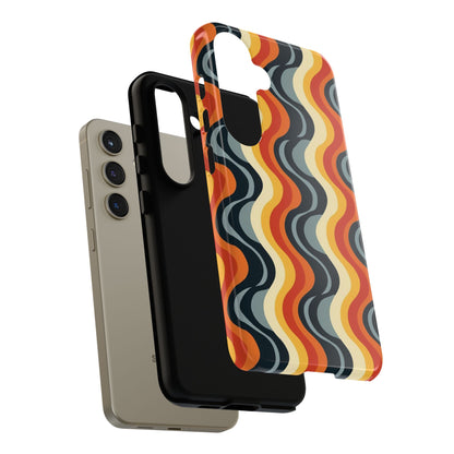 Retro Wavy Stripe Samsung Phone Case