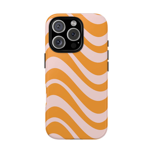 Retro Wavy Stripe iPhone Case