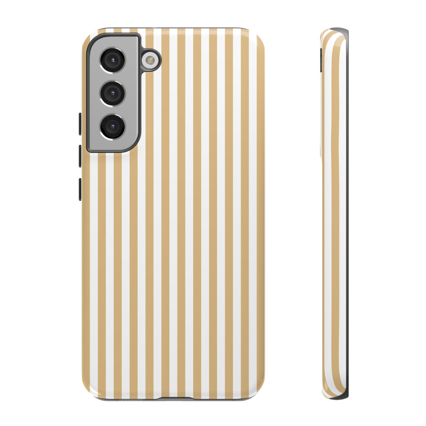 Yellow & White Stripe Samsung Case