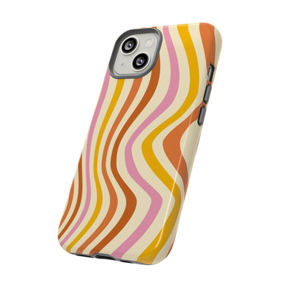 Retro Sunset Wave iPhone Case