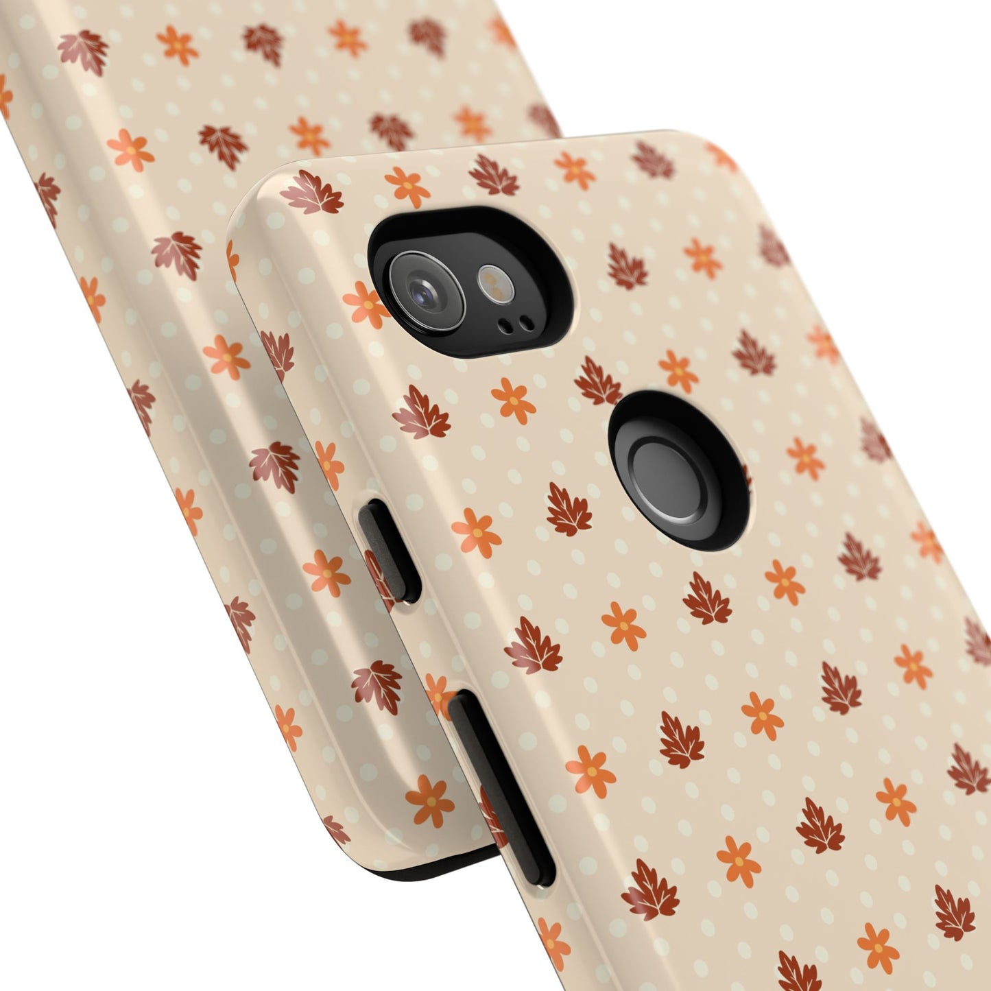 Beige Fall Floral Polka Dot Google Pixel Case